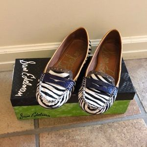Sam Edelman zebra print loafers
